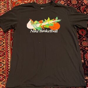 Nike Black Short Sleeve Tee with Colorful Graphic